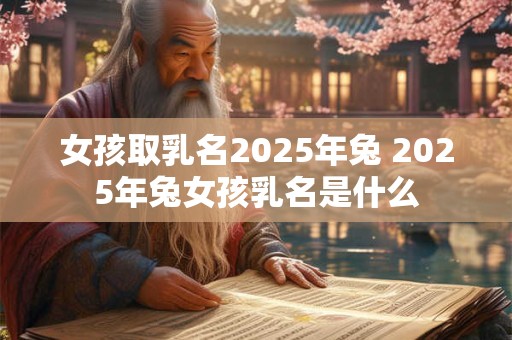 女孩取乳名2025年兔 2025年兔女孩乳名是什么