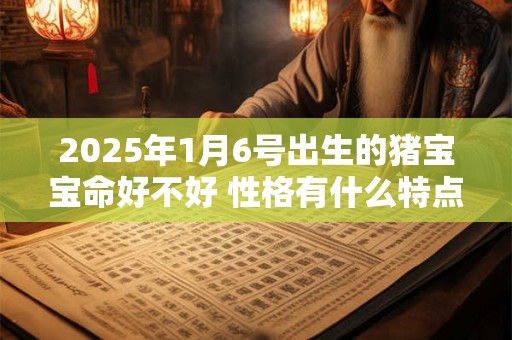 2025年1月6号出生的猪宝宝命好不好 性格有什么特点