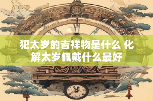 犯太岁的吉祥物是什么 化解太岁佩戴什么最好