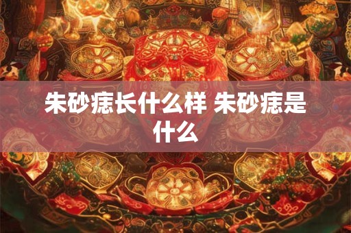朱砂痣长什么样 朱砂痣是什么