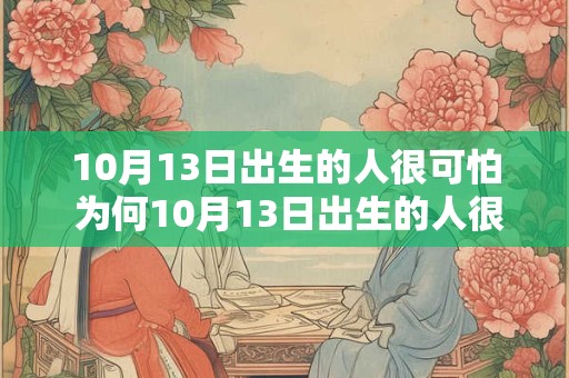 10月13日出生的人很可怕 为何10月13日出生的人很可怕