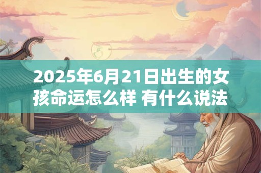 2025年6月21日出生的女孩命运怎么样 有什么说法