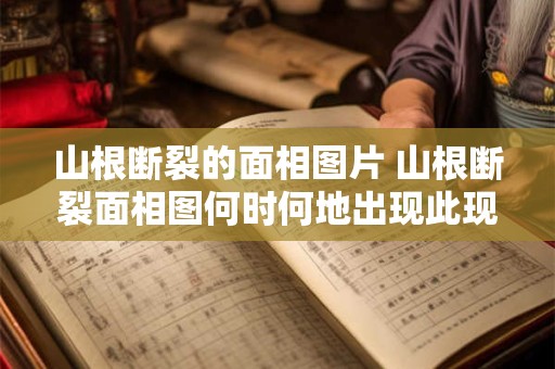山根断裂的面相图片 山根断裂面相图何时何地出现此现象