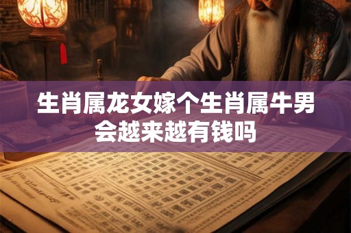 生肖属龙女嫁个生肖属牛男会越来越有钱吗