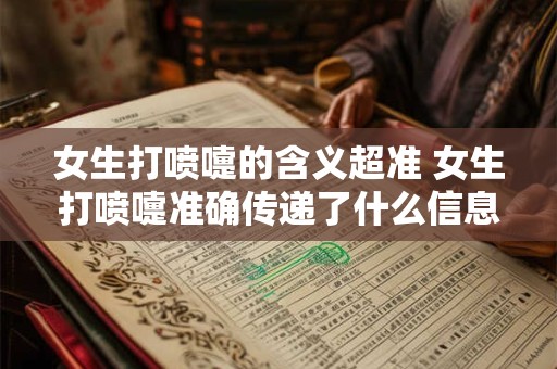 女生打喷嚏的含义超准 女生打喷嚏准确传递了什么信息