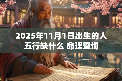 2026年11月1日出生的人五行缺什么 命理查询