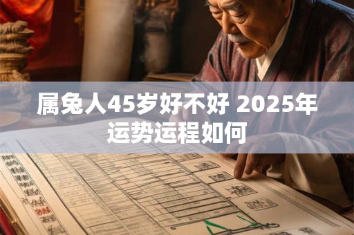 属兔人45岁好不好 2025年运势运程如何