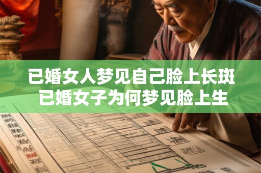 已婚女人梦见自己脸上长斑 已婚女子为何梦见脸上生斑