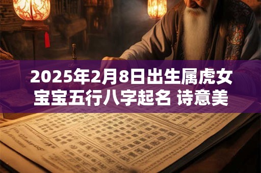 2025年2月8日出生属虎女宝宝五行八字起名 诗意美好的名字赏析