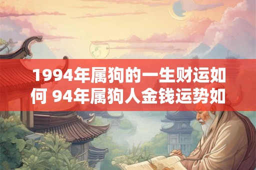1994年属狗的一生财运如何 94年属狗人金钱运势如何