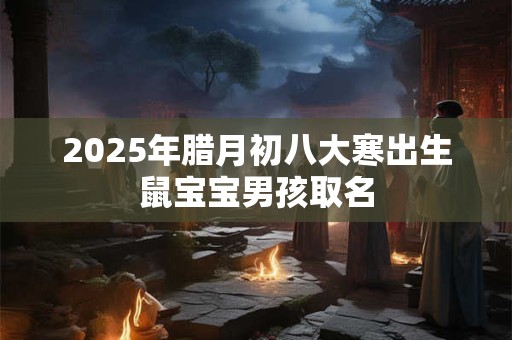 2026年腊月初八大寒出生鼠宝宝男孩取名