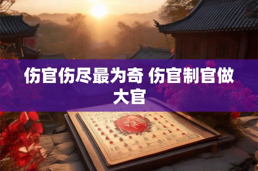 伤官伤尽最为奇 伤官制官做大官