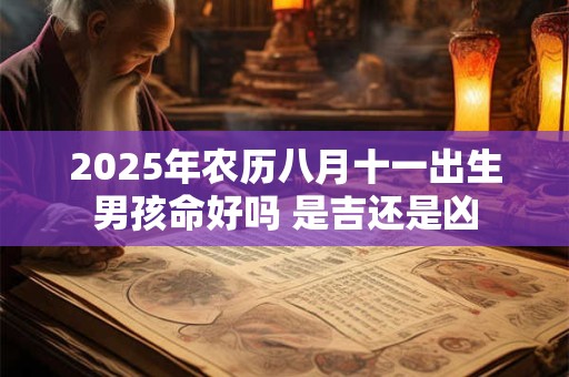 2025年农历八月十一出生男孩命好吗 是吉还是凶