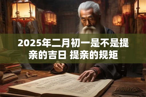 2025年二月初一是不是提亲的吉日 提亲的规矩