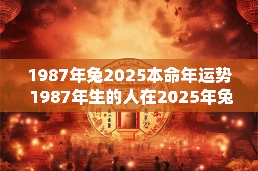 1987年兔2025本命年运势 1987年生的人在2025年兔年运势如何 1987年兔2025本命年运势 1987年生的人在2025年兔年运势如何