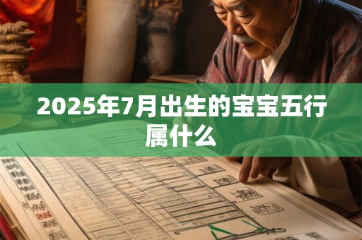2025年7月出生的宝宝五行属什么