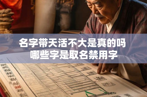 名字带天活不大是真的吗 哪些字是取名禁用字