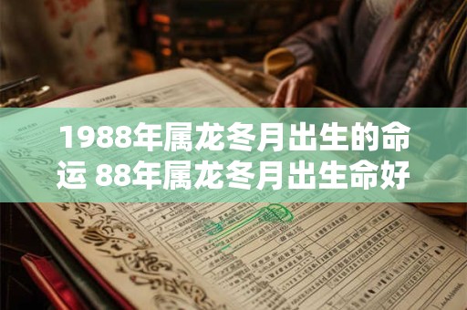 1988年属龙冬月出生的命运 88年属龙冬月出生命好吗