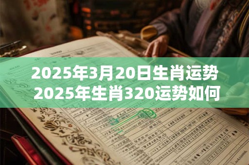 2025年3月20日生肖运势 2025年生肖320运势如何