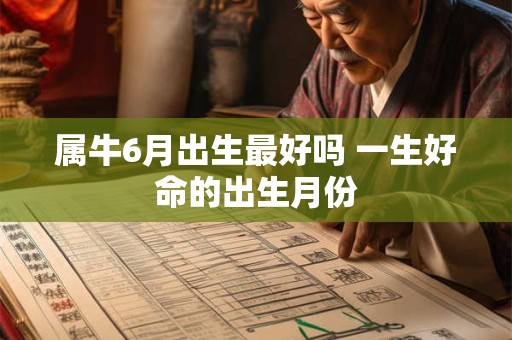 属牛6月出生最好吗 一生好命的出生月份