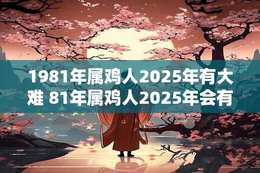 1981年属鸡人2025年有大难 81年属鸡人2025年会有什么灾难