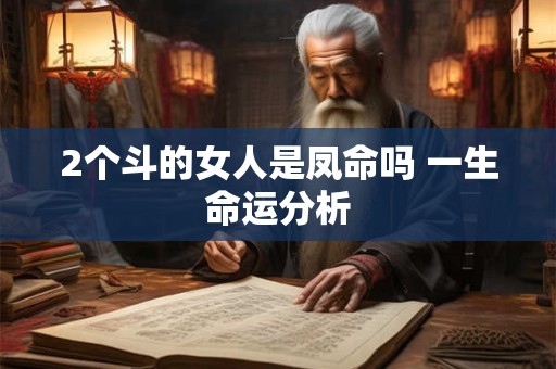 2个斗的女人是凤命吗 一生命运分析