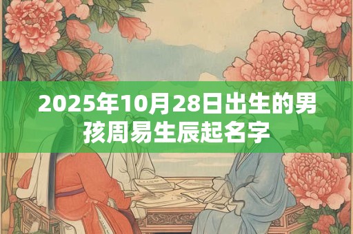 2025年10月28日出生的男孩周易生辰起名字