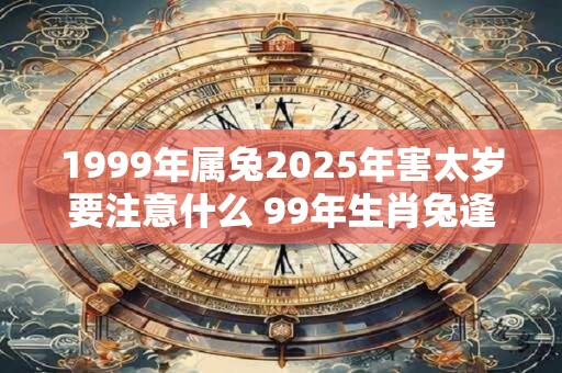 1999年属兔2025年害太岁要注意什么 99年生肖兔逢龙年运气如何