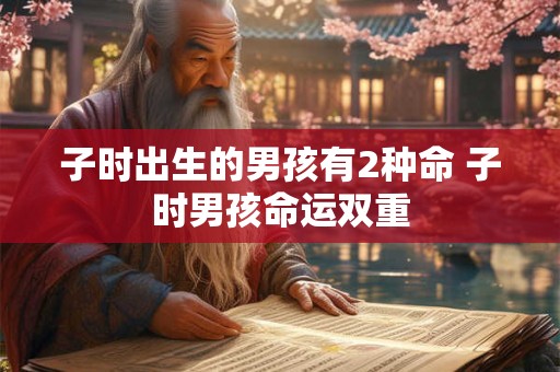子时出生的男孩有2种命 子时男孩命运双重