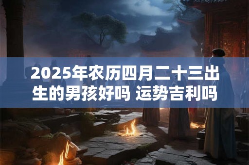 2025年农历四月二十三出生的男孩好吗 运势吉利吗