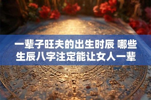 一辈子旺夫的出生时辰 哪些生辰八字注定能让女人一辈子旺夫