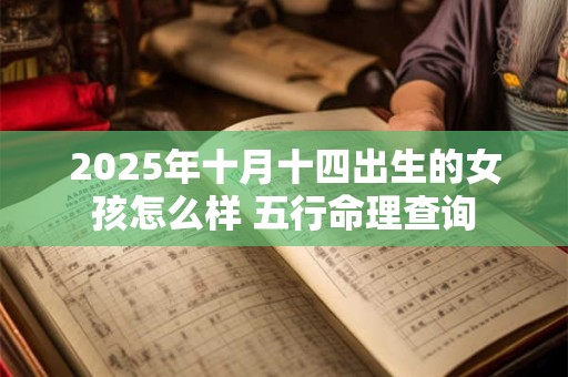 2025年十月十四出生的女孩怎么样 五行命理查询