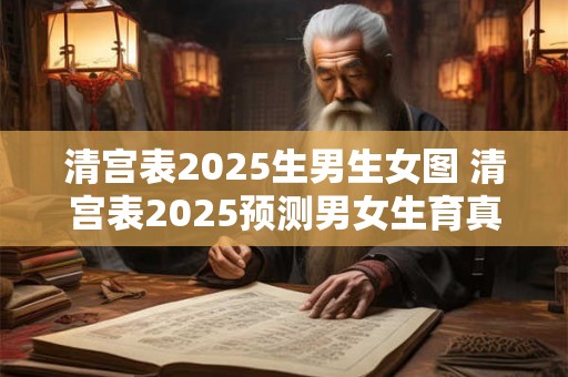 清宫表2025生男生女图 清宫表2025预测男女生育真准吗