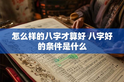 怎么样的八字才算好 八字好的条件是什么