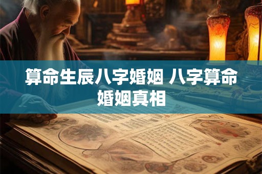 算命生辰八字婚姻 八字算命婚姻真相