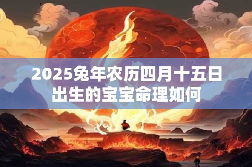 2025兔年农历四月十五日出生的宝宝命理如何