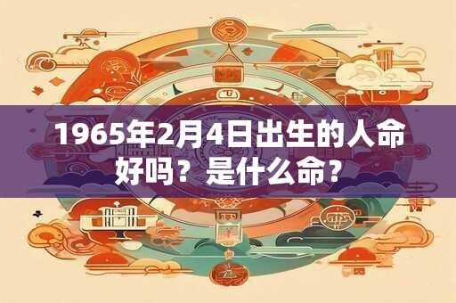 1965年2月4日出生的人命好吗？是什么命？