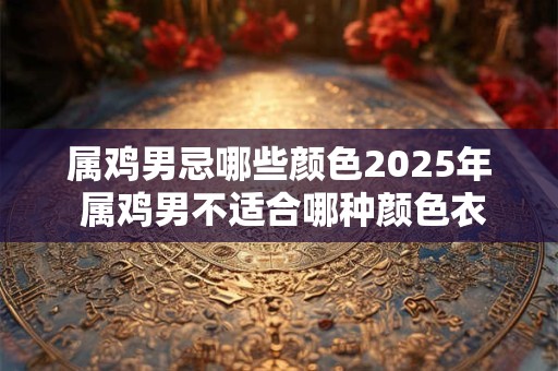 属鸡男忌哪些颜色2025年 属鸡男不适合哪种颜色衣服