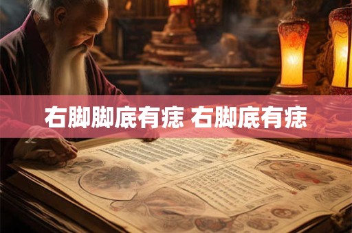 右脚脚底有痣 右脚底有痣