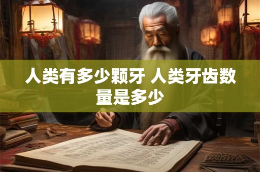 人类有多少颗牙 人类牙齿数量是多少