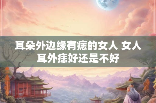 耳朵外边缘有痣的女人 女人耳外痣好还是不好