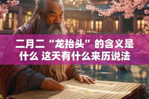二月二“龙抬头”的含义是什么 这天有什么来历说法