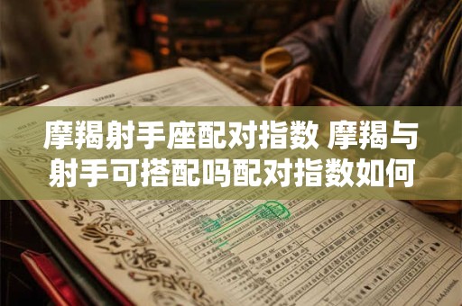 摩羯射手座配对指数 摩羯与射手可搭配吗配对指数如何