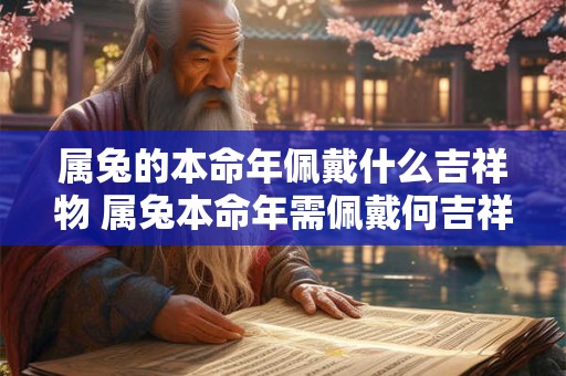 属兔的本命年佩戴什么吉祥物 属兔本命年需佩戴何吉祥物