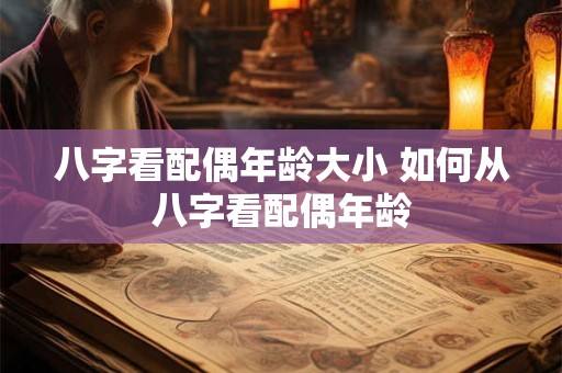 八字看配偶年龄大小 如何从八字看配偶年龄