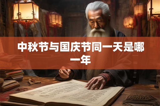 中秋节与国庆节同一天是哪一年
