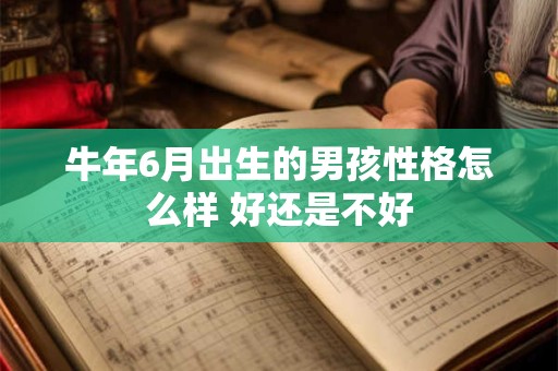 牛年6月出生的男孩性格怎么样 好还是不好