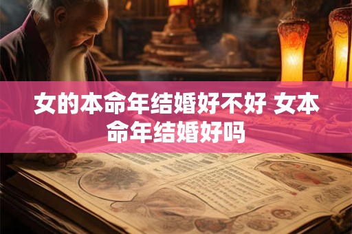女的本命年结婚好不好 女本命年结婚好吗