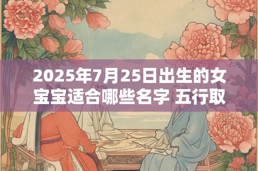 2025年7月25日出生的女宝宝适合哪些名字 五行取名推荐