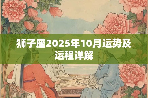 狮子座2025年10月运势及运程详解 狮子座2025年10月运势及运程详解